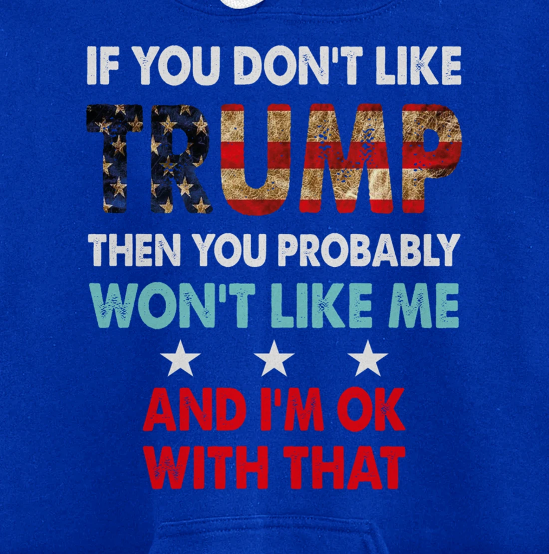 If You Don't Like Trump Then You Probably Won't Like Me Pullover Hoodie