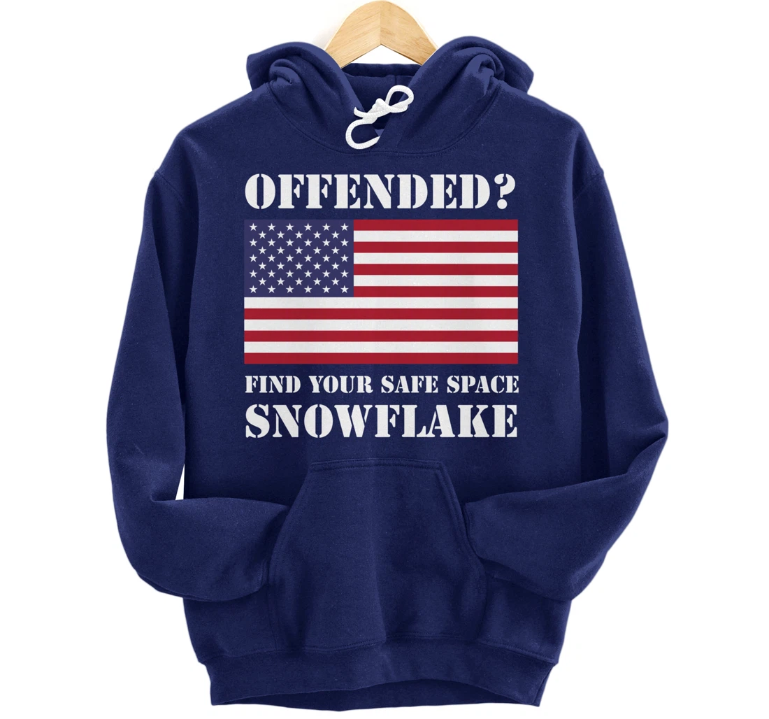 Find Your Safe Space Snowflake Hoodie - Republican Pro Trump Pullover Hoodie