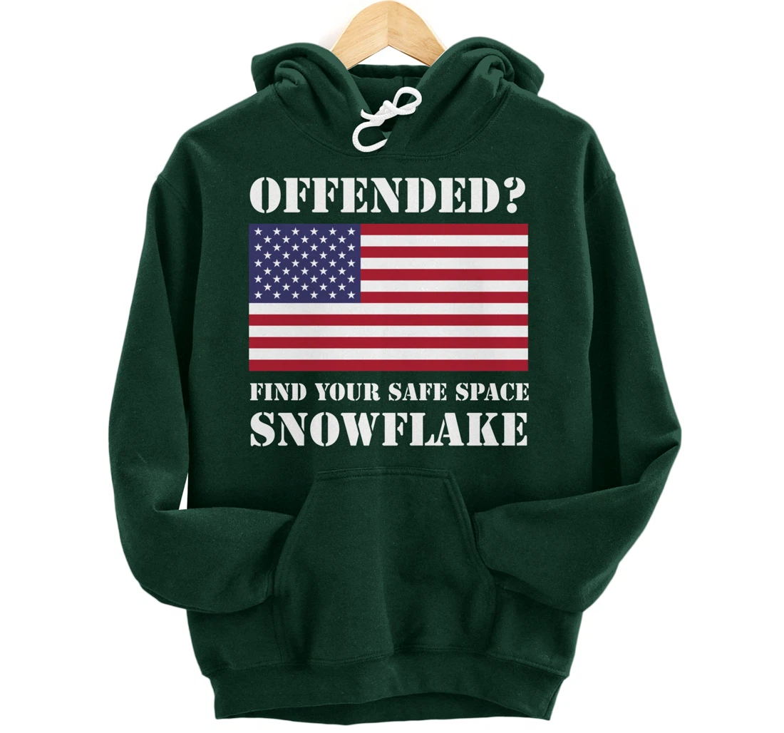 Find Your Safe Space Snowflake Hoodie - Republican Pro Trump Pullover Hoodie