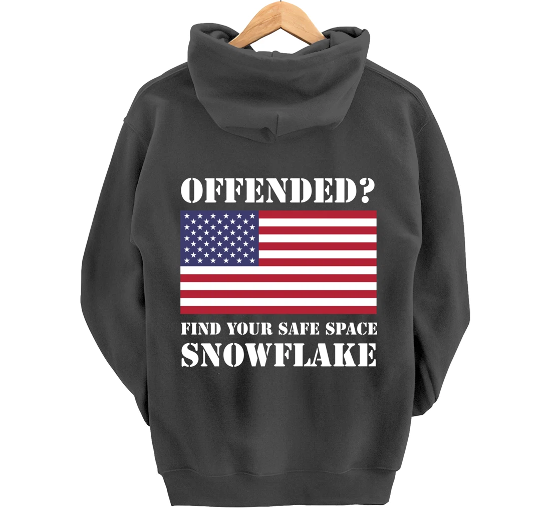 Find Your Safe Space Snowflake Hoodie - Republican Pro Trump Pullover Hoodie