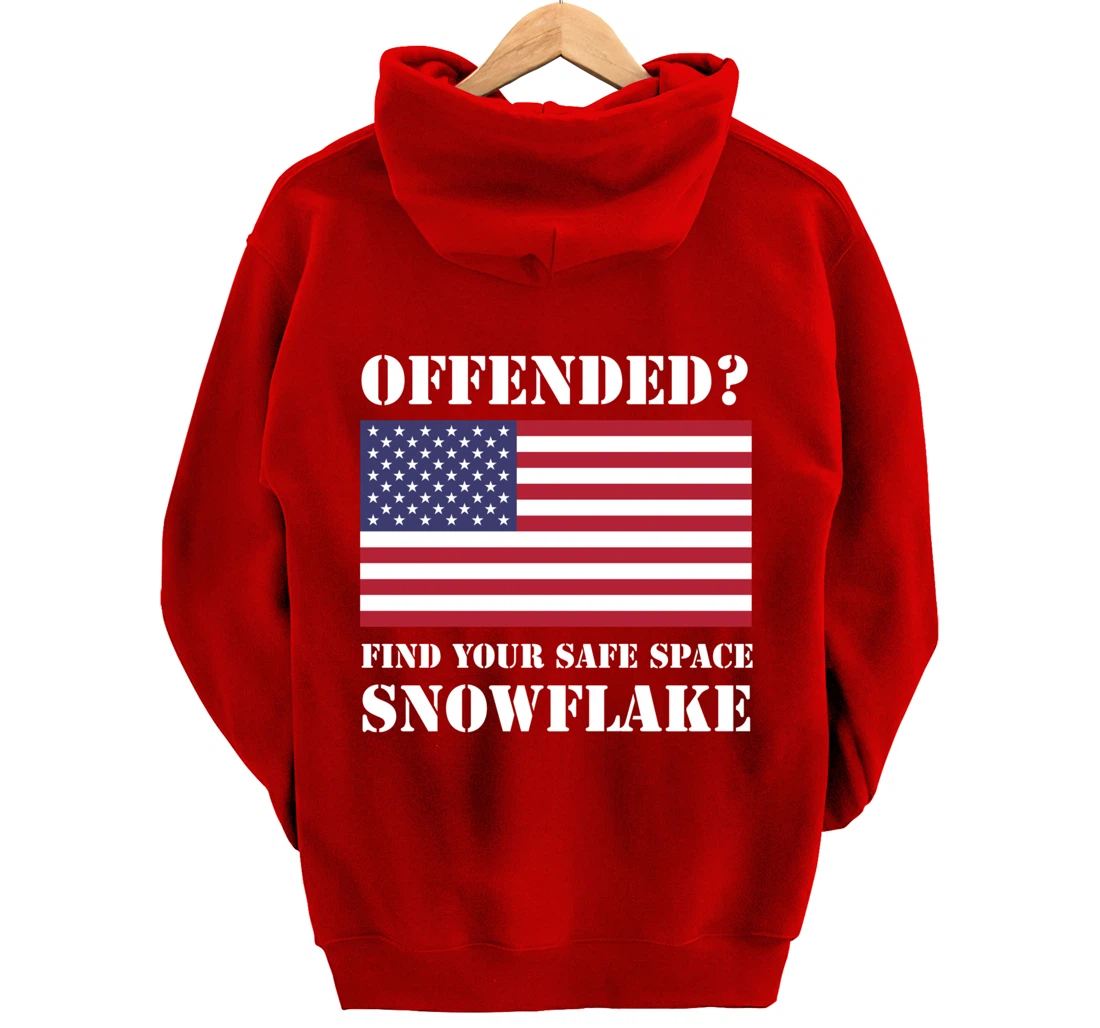 Find Your Safe Space Snowflake Hoodie - Republican Pro Trump Pullover Hoodie