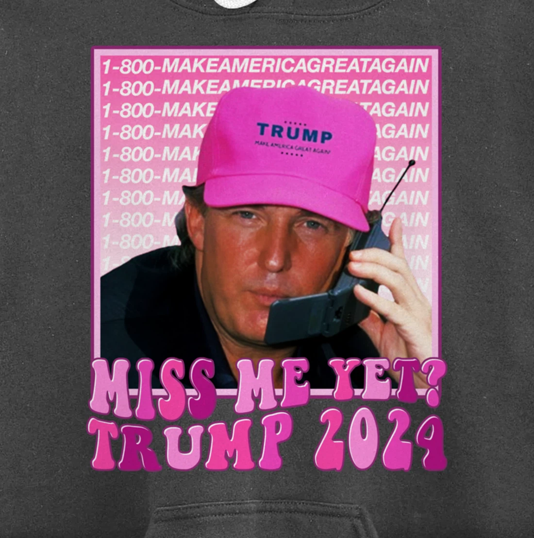 Miss Me Yet Trump 2024 Take America Back Election Patriotic Pullover Hoodie