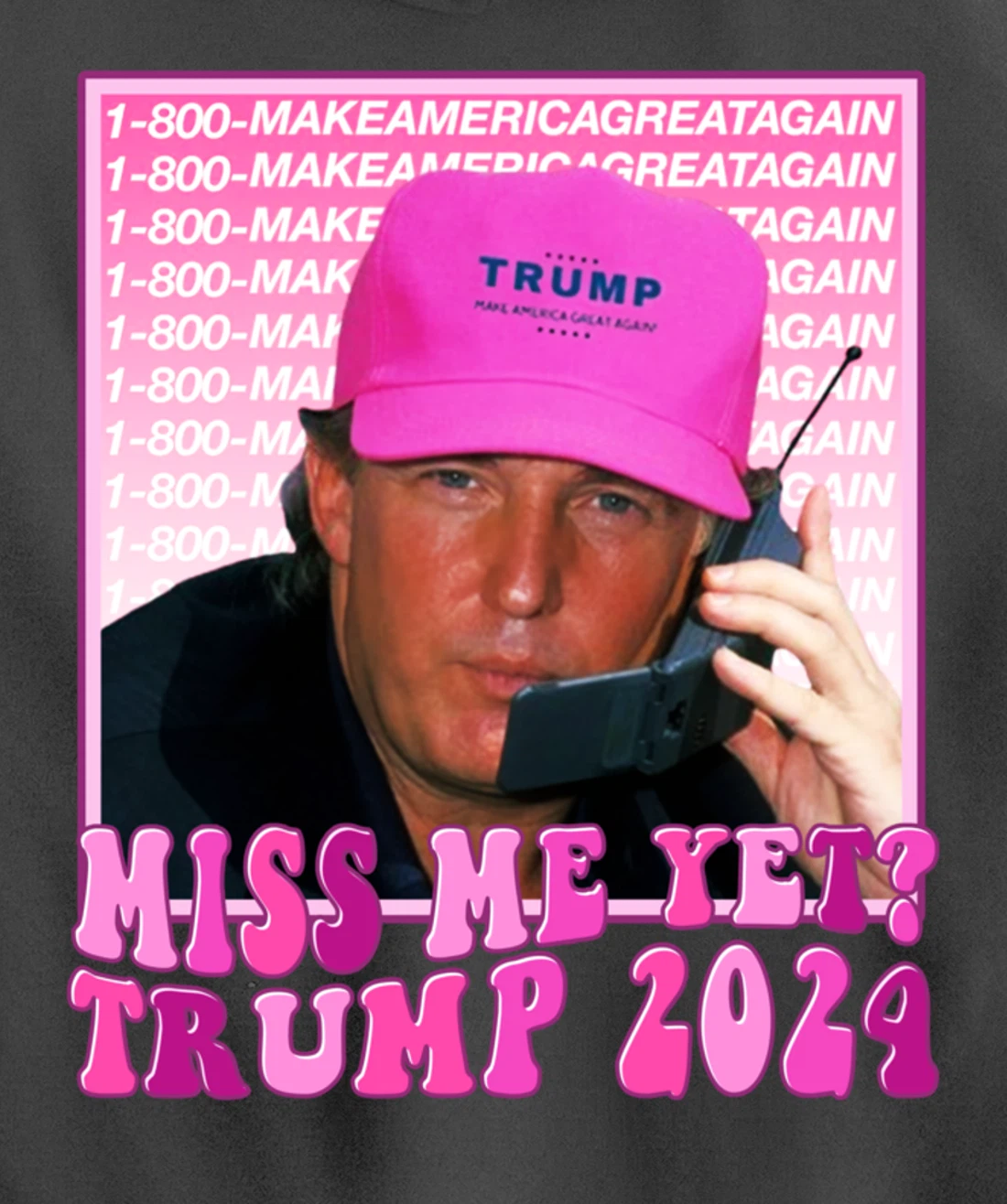 Miss Me Yet Trump 2024 Take America Back Election Patriotic Pullover Hoodie