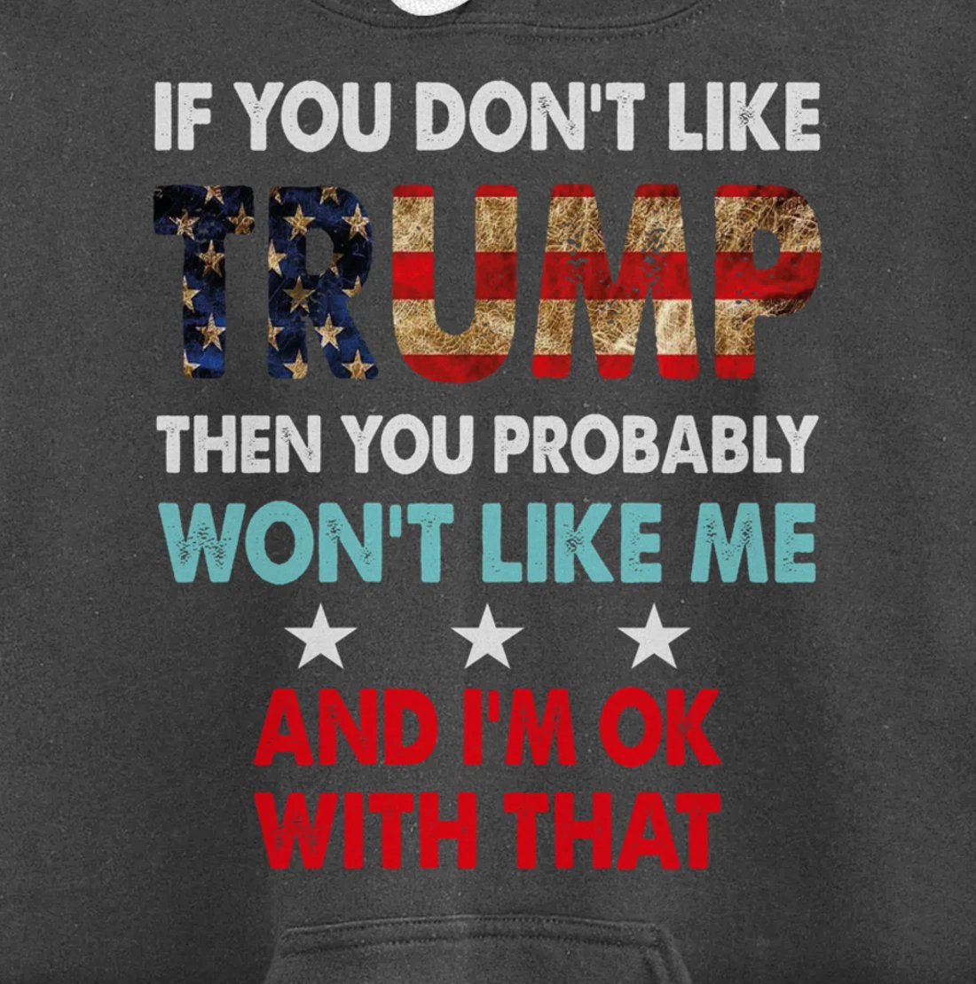 If You Don't Like Trump Then You Probably Won't Like Me Pullover Hoodie