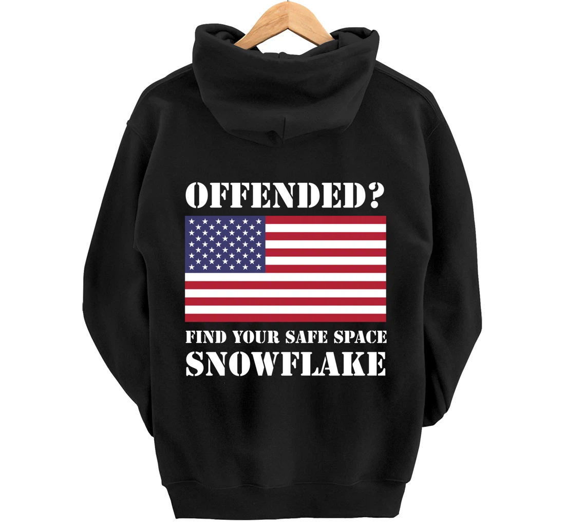 Find Your Safe Space Snowflake Hoodie - Republican Pro Trump Pullover Hoodie