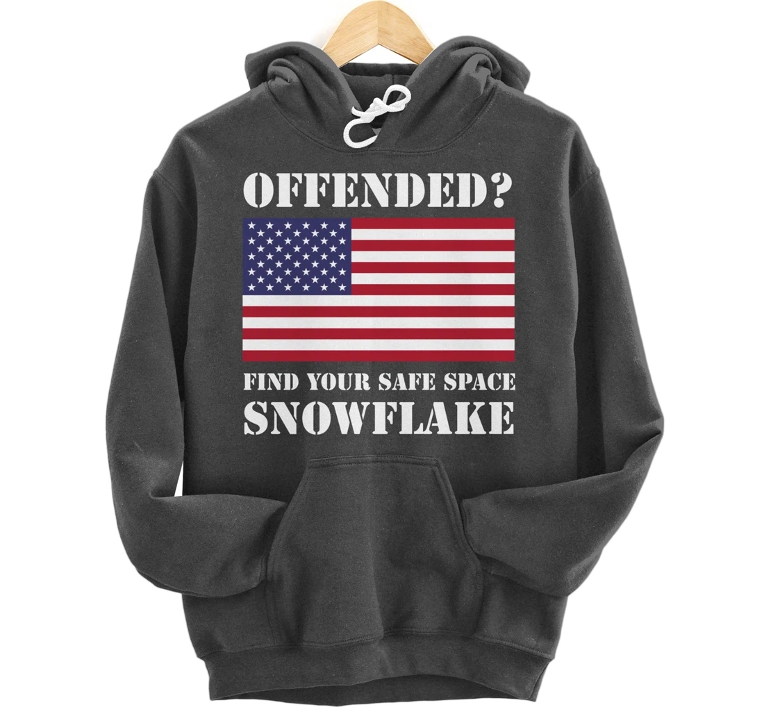 Find Your Safe Space Snowflake Hoodie - Republican Pro Trump Pullover Hoodie