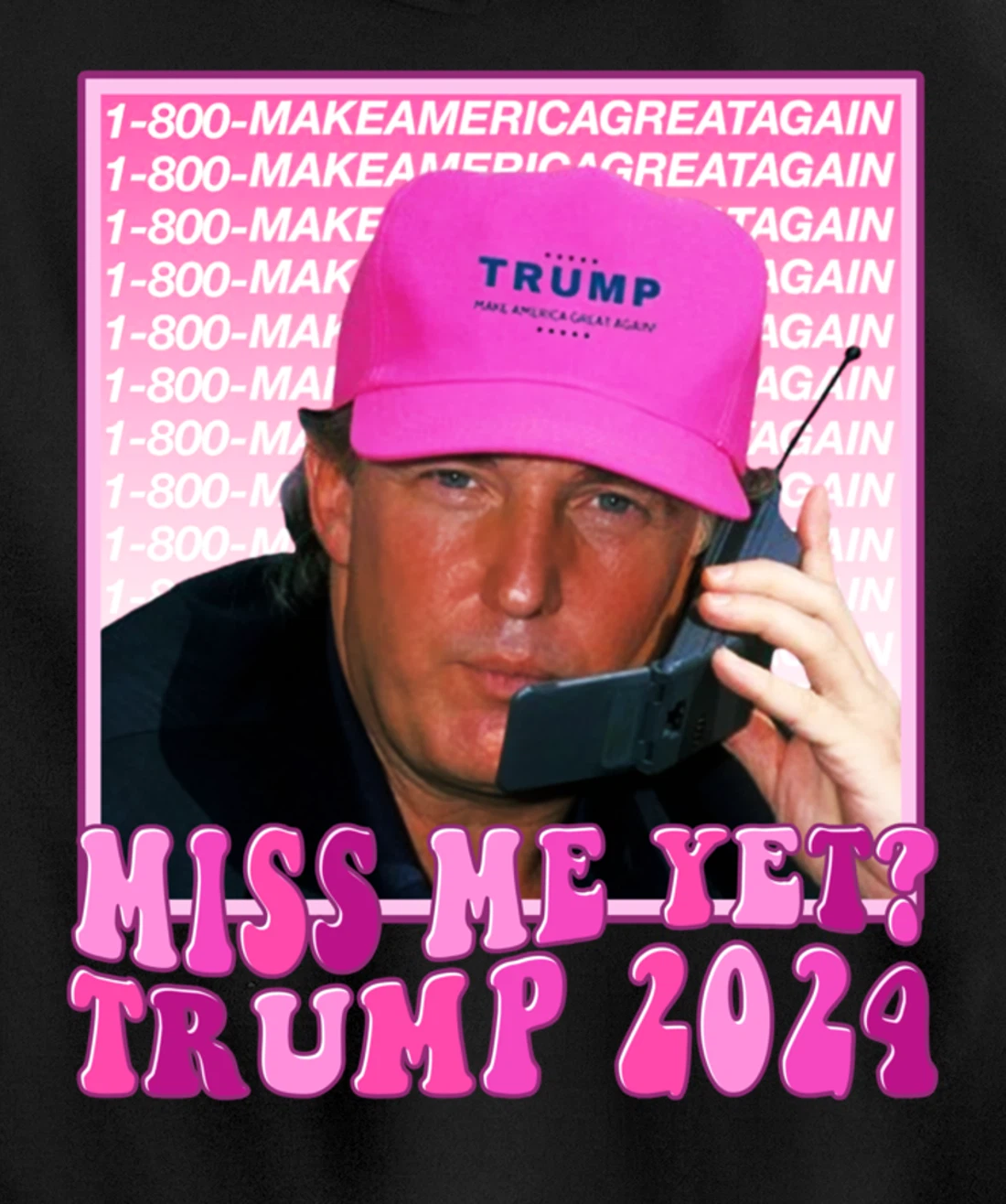 Miss Me Yet Trump 2024 Take America Back Election Patriotic Pullover Hoodie