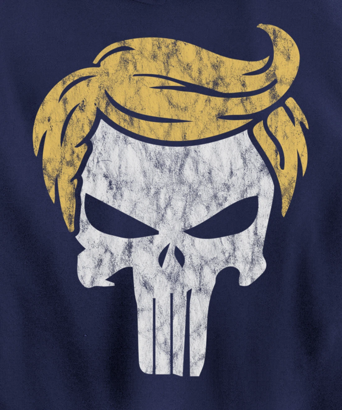 Trump Hair Skull Shirt, Funny Trump Gift Pullover Hoodie
