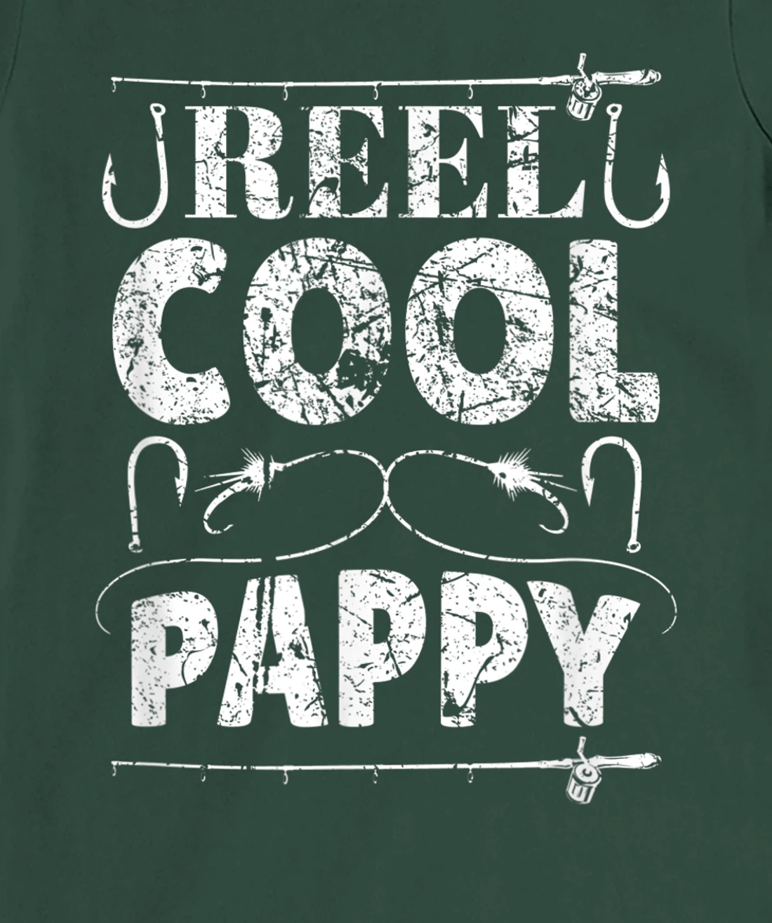 Reel Cool Pappy Funny Grandpa Fishing Vintage T-Shirt, Women T-Shirt