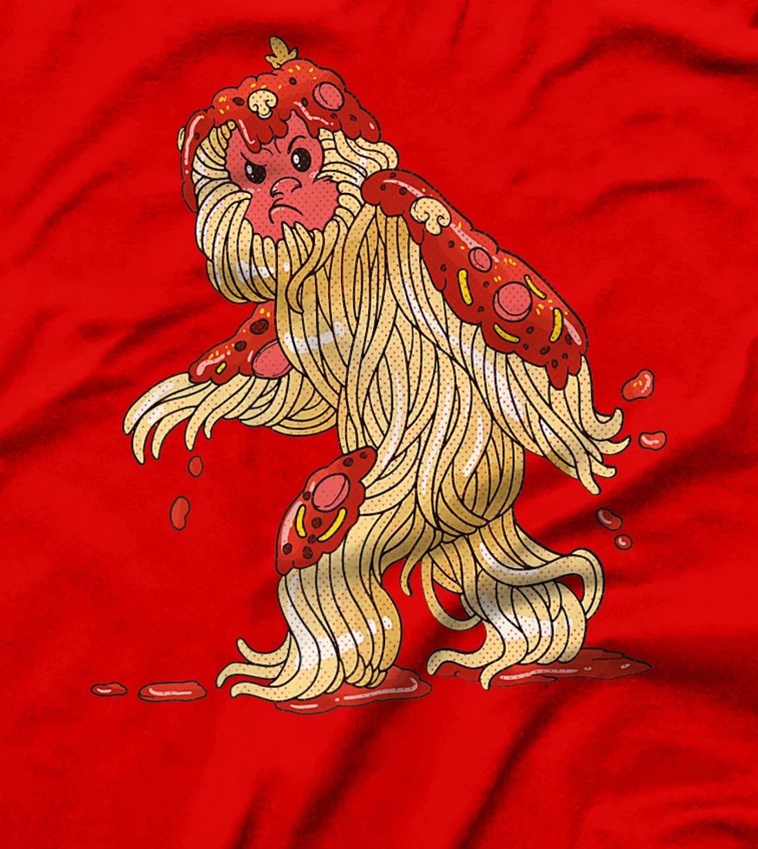 Spaghetti Squatch Italian Bigfoot Sasquatch Vintage T-Shirt, Kid T-Shirt and Women T-Shirt