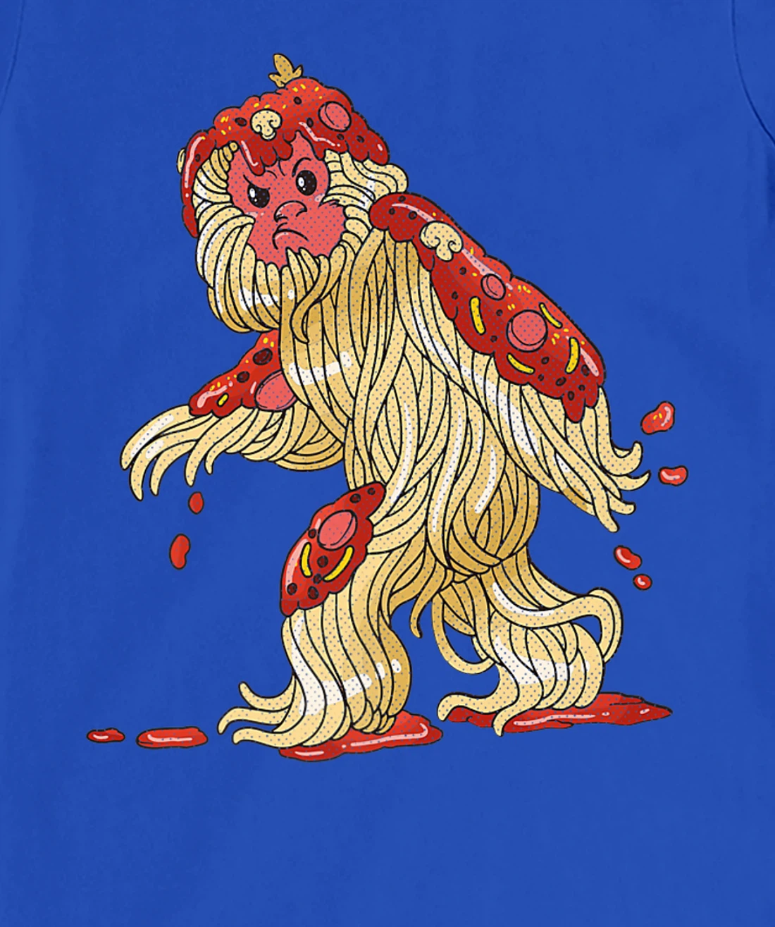Spaghetti Squatch Italian Bigfoot Sasquatch Vintage T-Shirt, Kid T-Shirt and Women T-Shirt