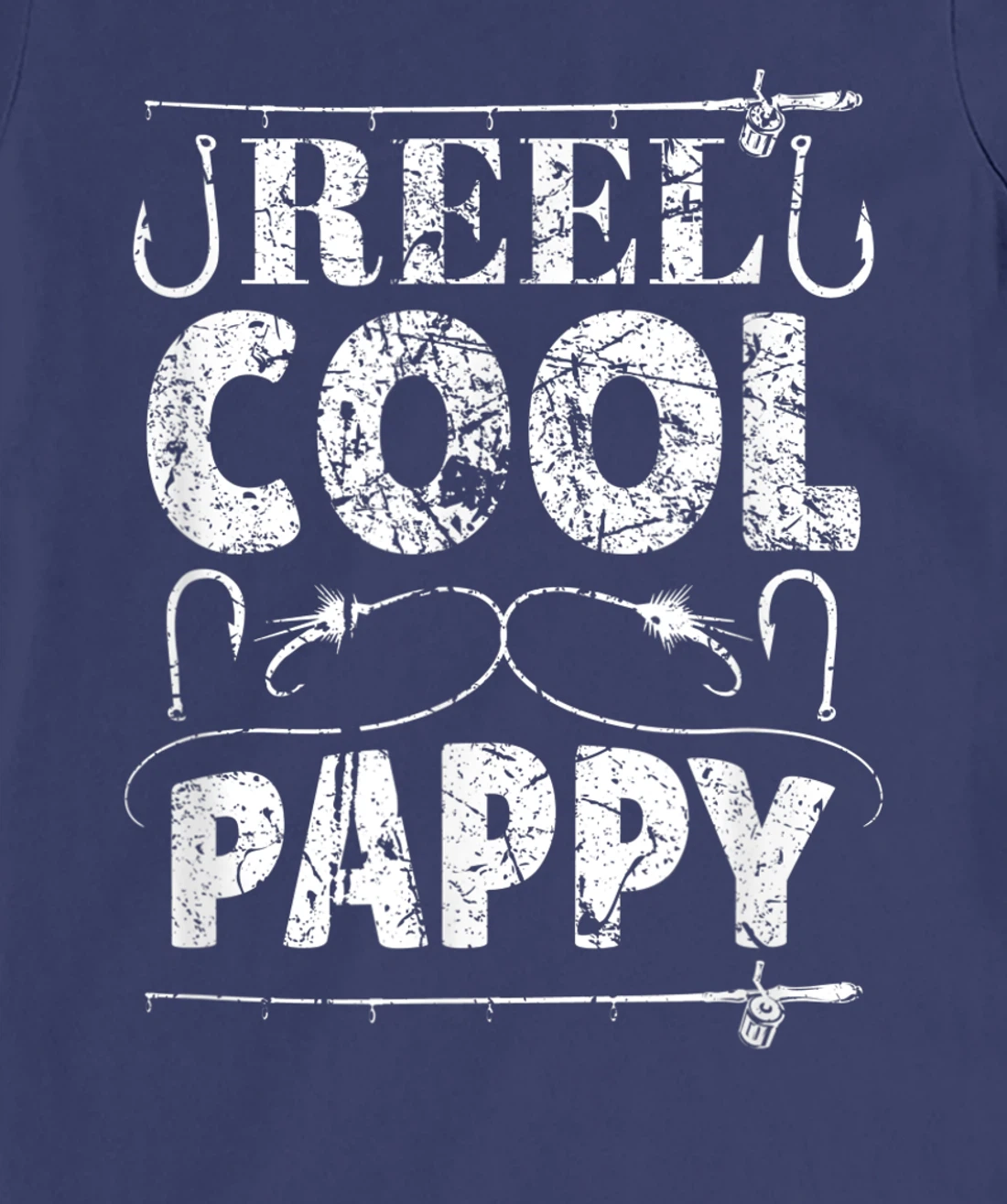 Reel Cool Pappy Funny Grandpa Fishing Vintage T-Shirt, Women T-Shirt