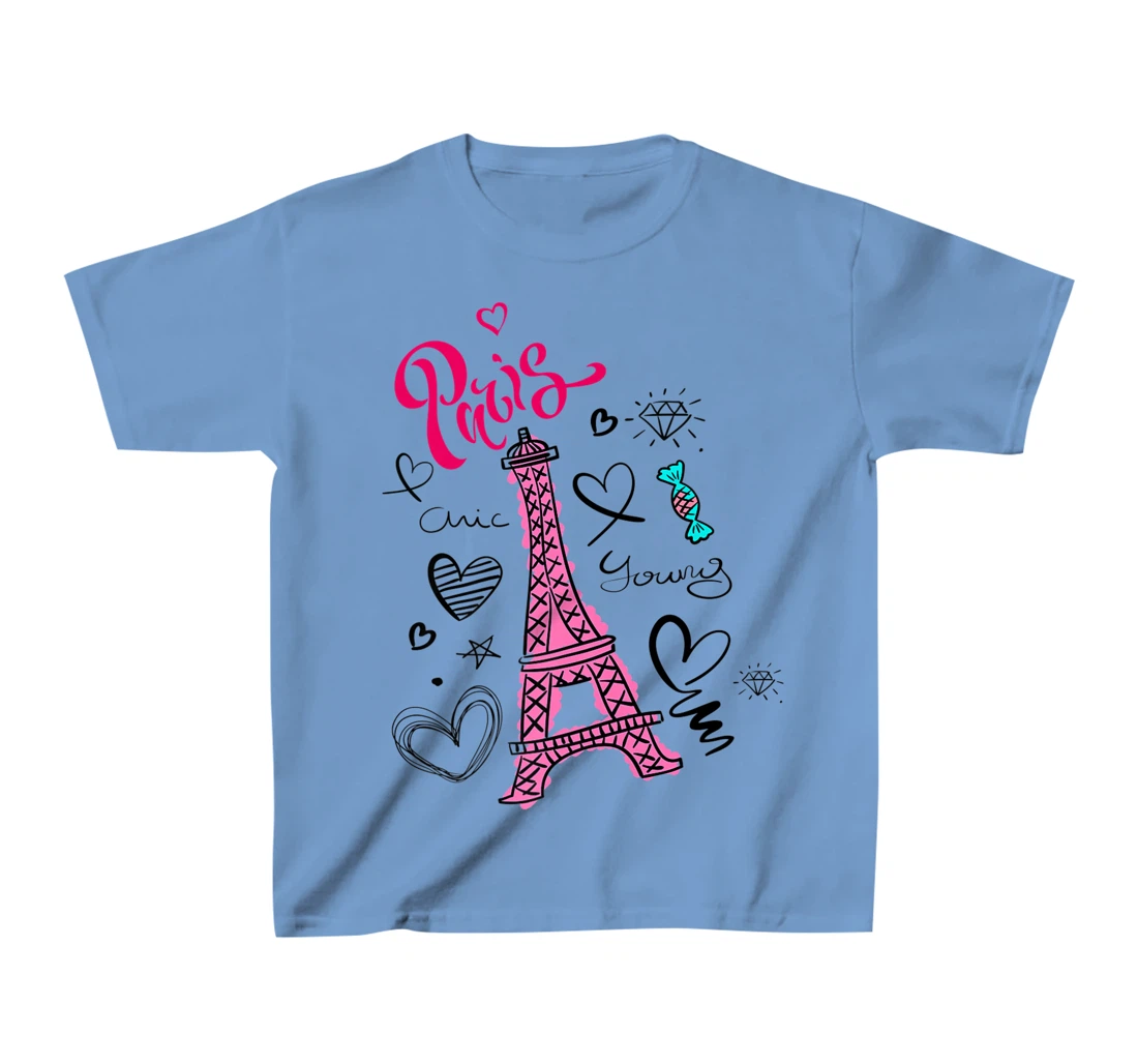 Paris France Eiffel Tower Graphic Tees, Paris Fashion Stuffs T-Shirt, Kid T-Shirt and Women T-Shirt