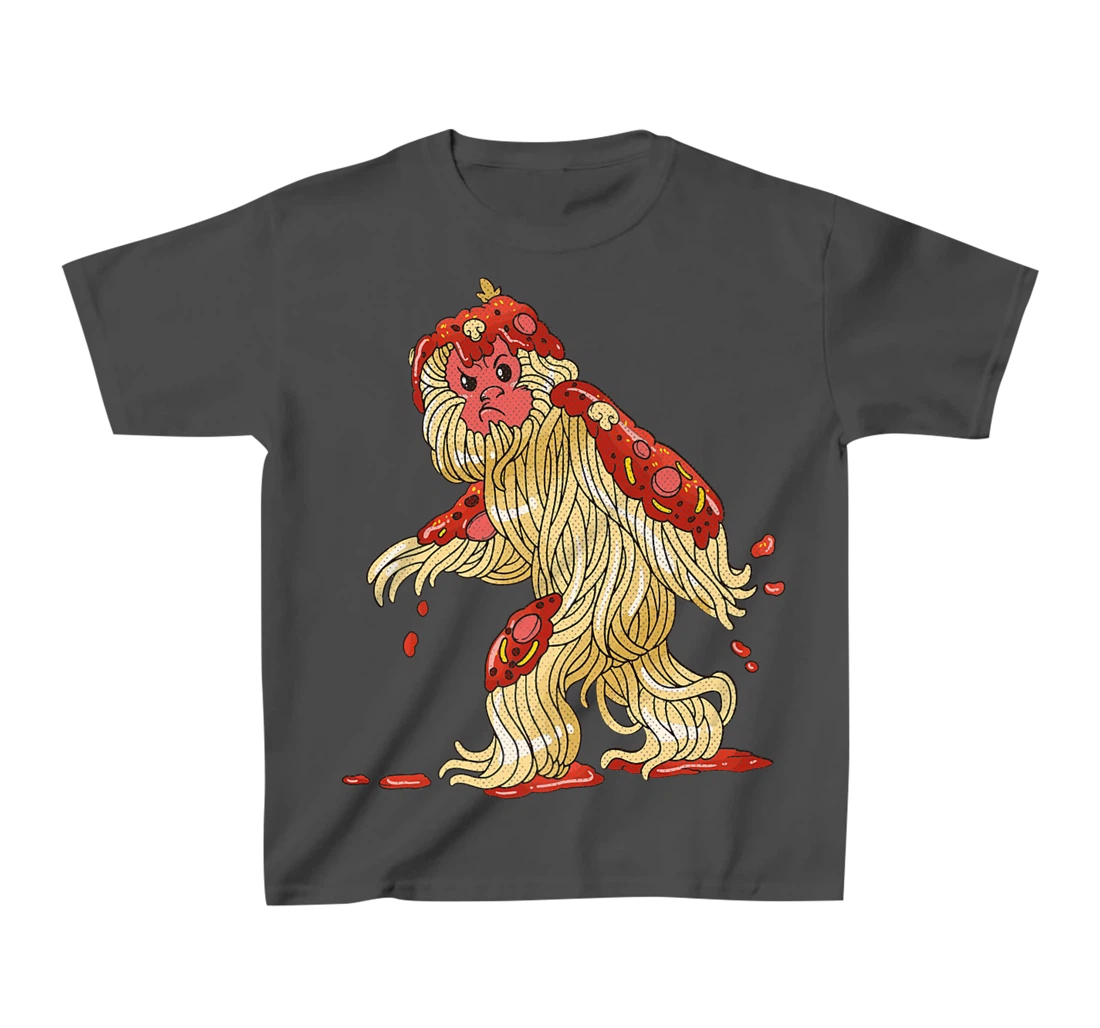 Spaghetti Squatch Italian Bigfoot Sasquatch Vintage T-Shirt, Kid T-Shirt and Women T-Shirt