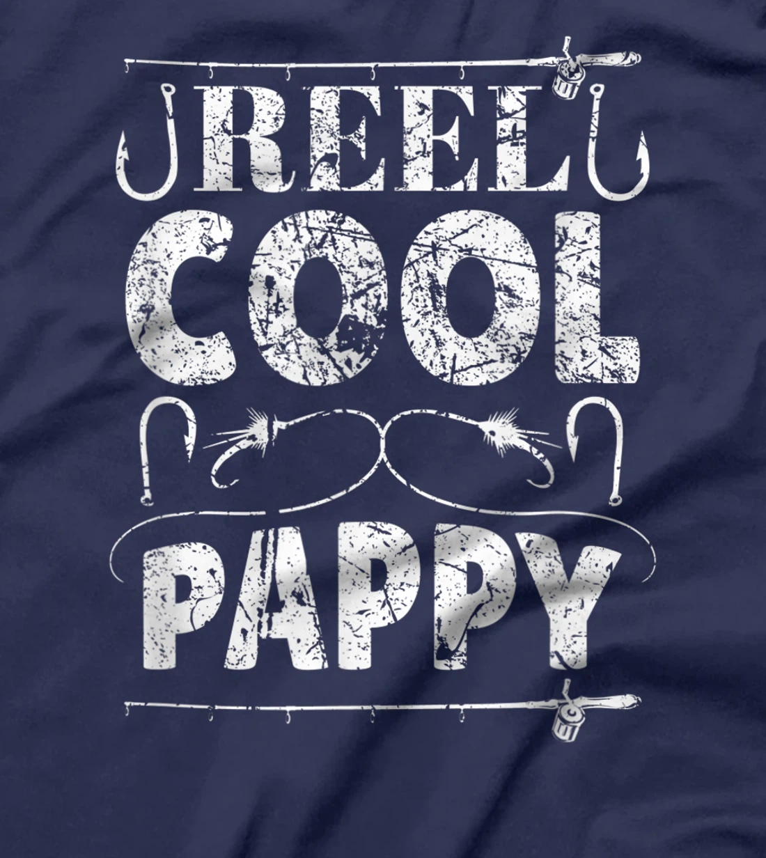 Reel Cool Pappy Funny Grandpa Fishing Vintage T-Shirt, Women T-Shirt