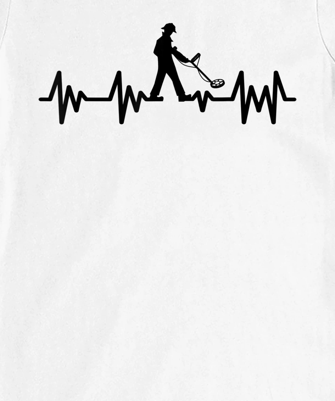 Womens Detectorists detecting Heartbeat Detectoring Metaldetector T-Shirt, Kid T-Shirt and Women T-Shirt