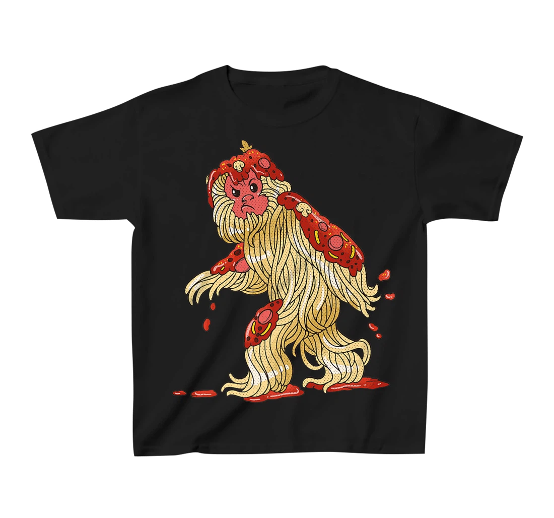 Spaghetti Squatch Italian Bigfoot Sasquatch Vintage T-Shirt, Kid T-Shirt and Women T-Shirt