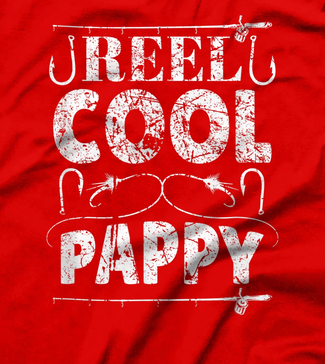 Reel Cool Pappy Funny Grandpa Fishing Vintage T-Shirt, Women T-Shirt