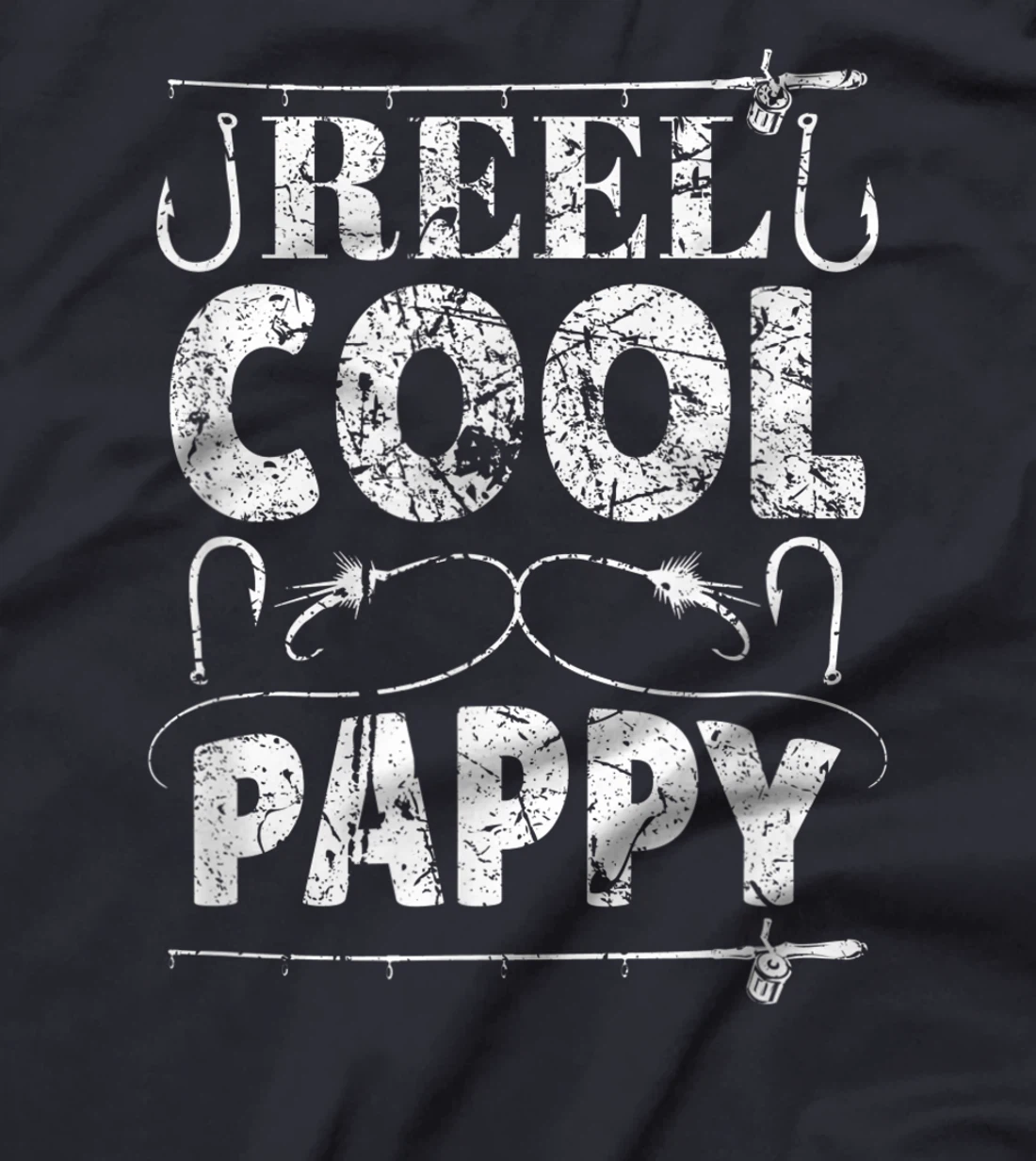 Reel Cool Pappy Funny Grandpa Fishing Vintage T-Shirt, Women T-Shirt