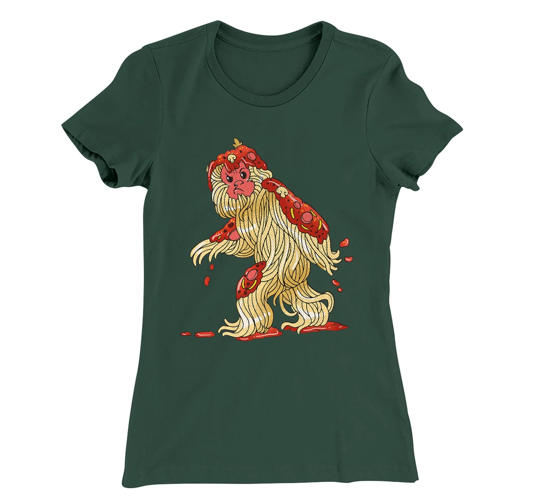 Spaghetti Squatch Italian Bigfoot Sasquatch Vintage T-Shirt, Kid T-Shirt and Women T-Shirt
