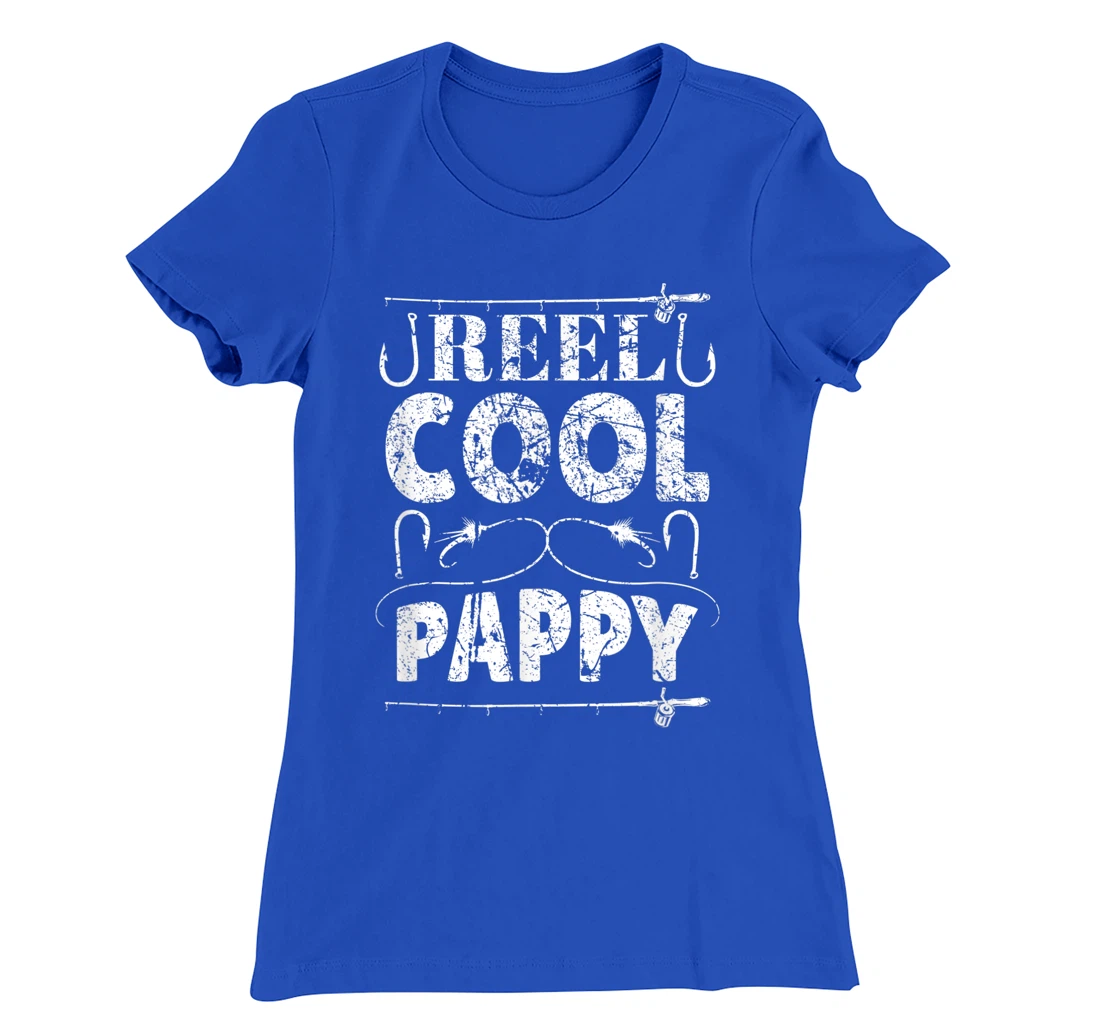 Reel Cool Pappy Funny Grandpa Fishing Vintage T-Shirt, Women T-Shirt