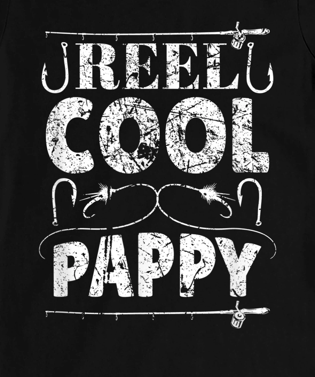 Reel Cool Pappy Funny Grandpa Fishing Vintage T-Shirt, Women T-Shirt