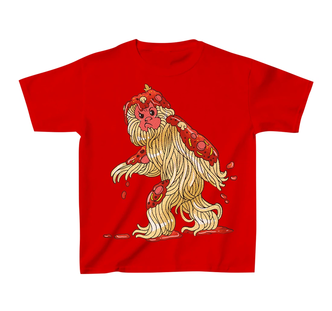 Spaghetti Squatch Italian Bigfoot Sasquatch Vintage T-Shirt, Kid T-Shirt and Women T-Shirt