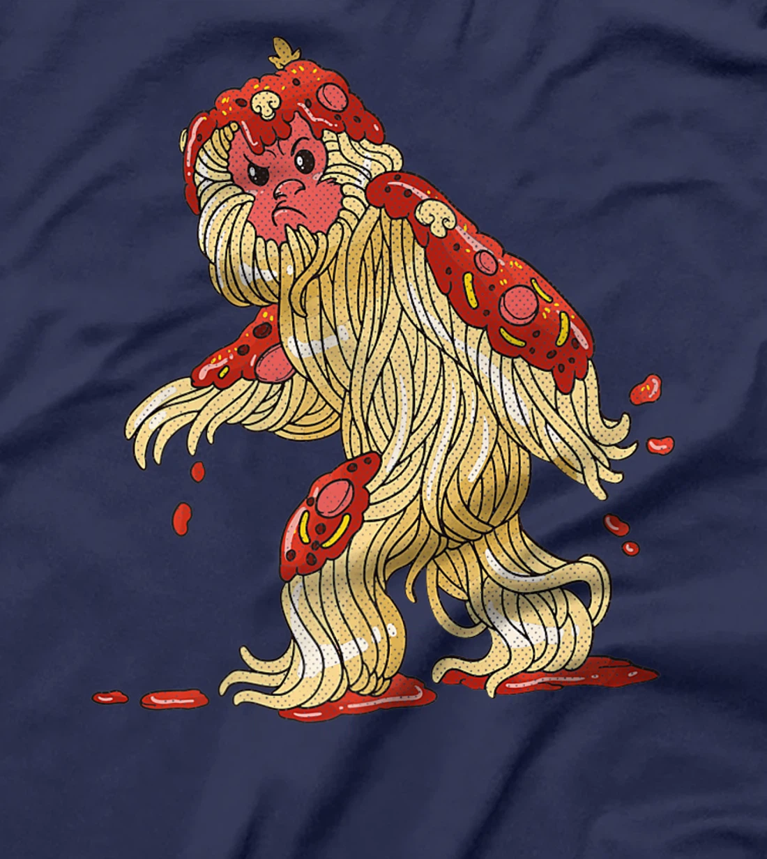 Spaghetti Squatch Italian Bigfoot Sasquatch Vintage T-Shirt, Kid T-Shirt and Women T-Shirt