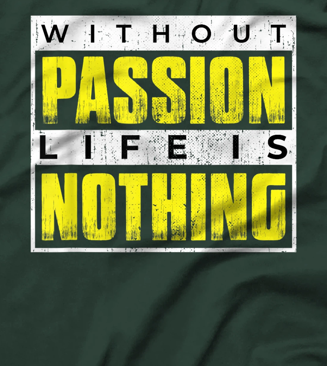 Without Passion Life is Nothing Inspirational Motivational T-Shirt, Kid T-Shirt and Women T-Shirt