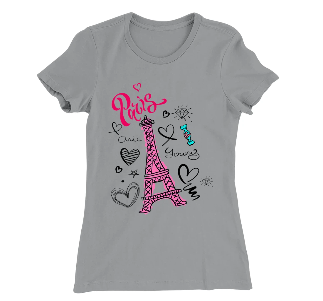 Paris France Eiffel Tower Graphic Tees, Paris Fashion Stuffs T-Shirt, Kid T-Shirt and Women T-Shirt