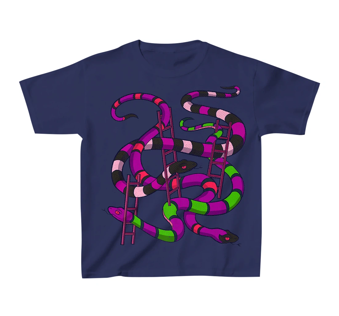 Snakes and Ladders Dark Humor Board Game Horror Gamer T-Shirt, Kid T-Shirt and Women T-Shirt