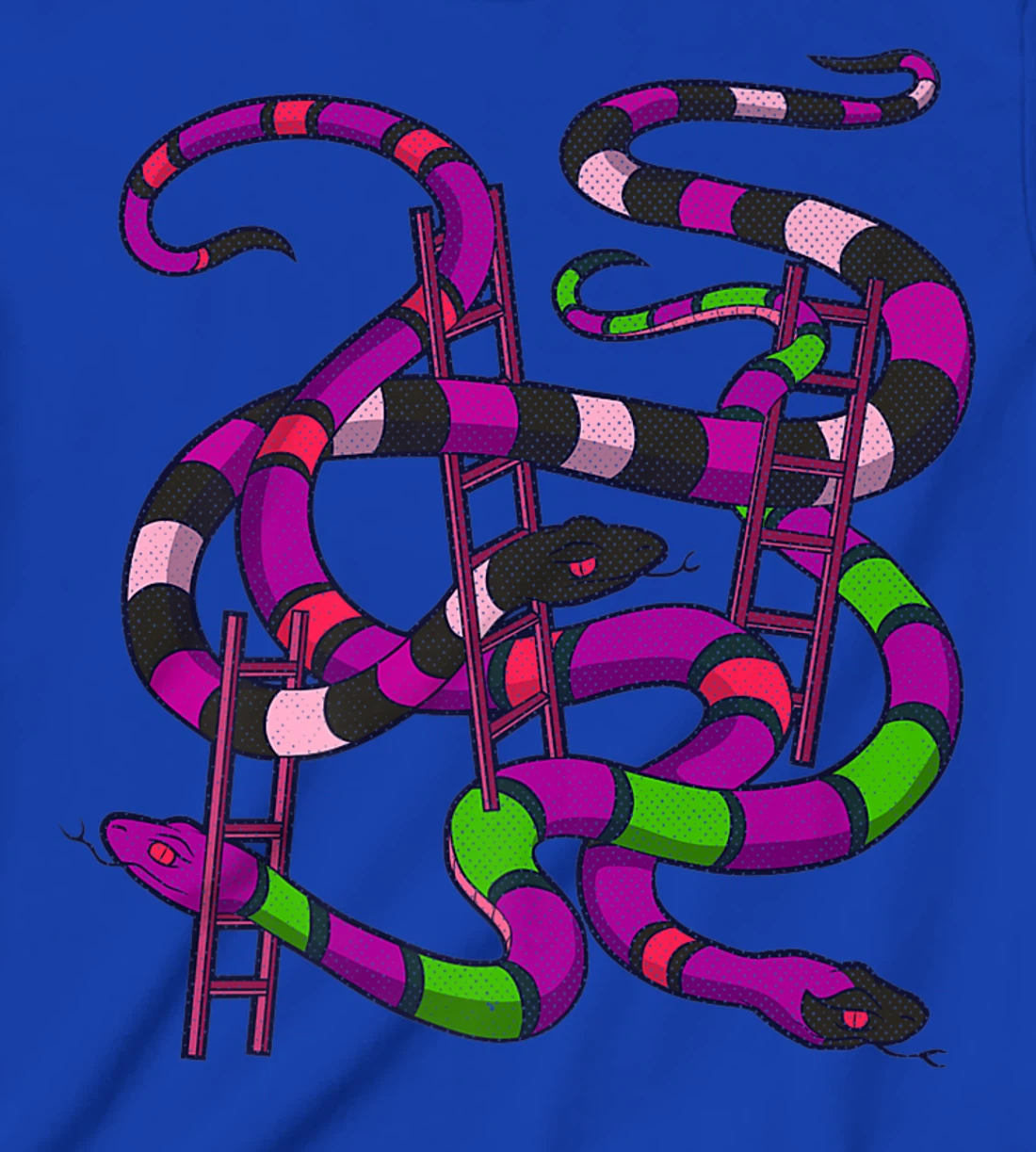 Snakes and Ladders Dark Humor Board Game Horror Gamer T-Shirt, Kid T-Shirt and Women T-Shirt