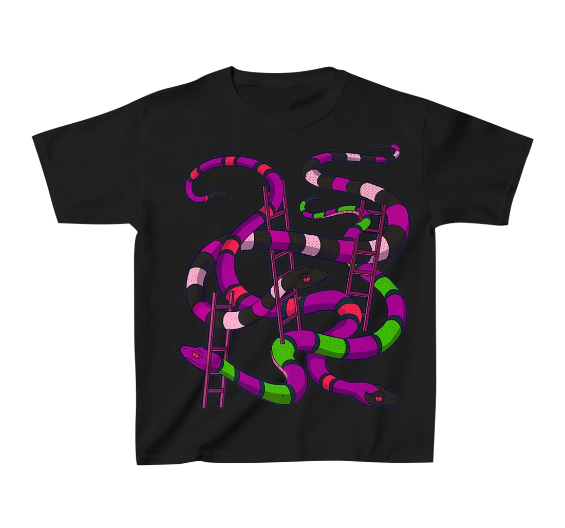 Snakes and Ladders Dark Humor Board Game Horror Gamer T-Shirt, Kid T-Shirt and Women T-Shirt