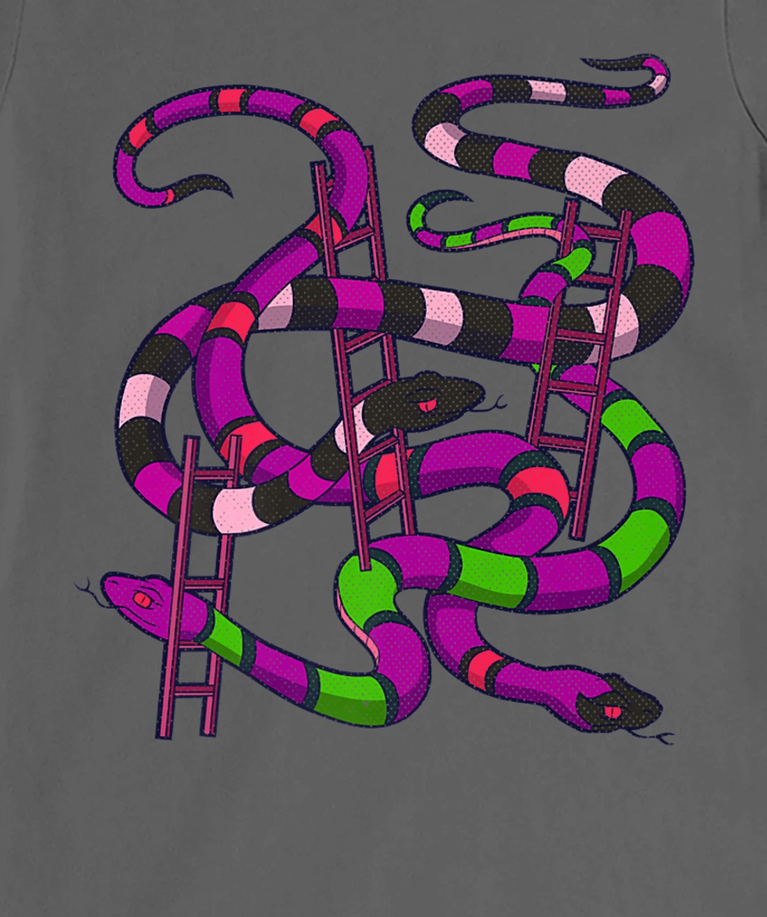 Snakes and Ladders Dark Humor Board Game Horror Gamer T-Shirt, Kid T-Shirt and Women T-Shirt