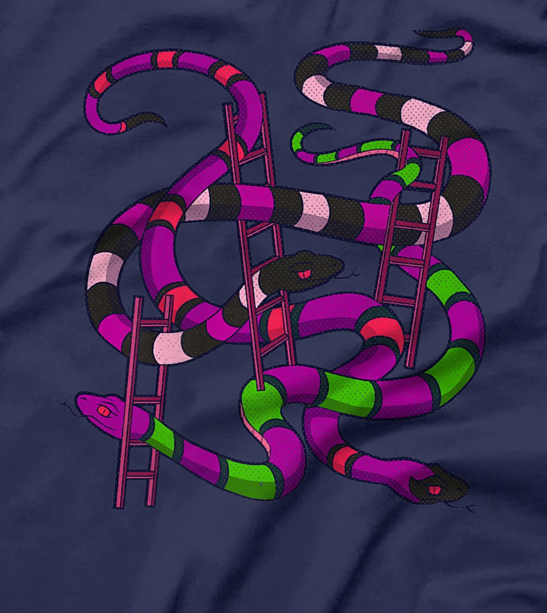 Snakes and Ladders Dark Humor Board Game Horror Gamer T-Shirt, Kid T-Shirt and Women T-Shirt