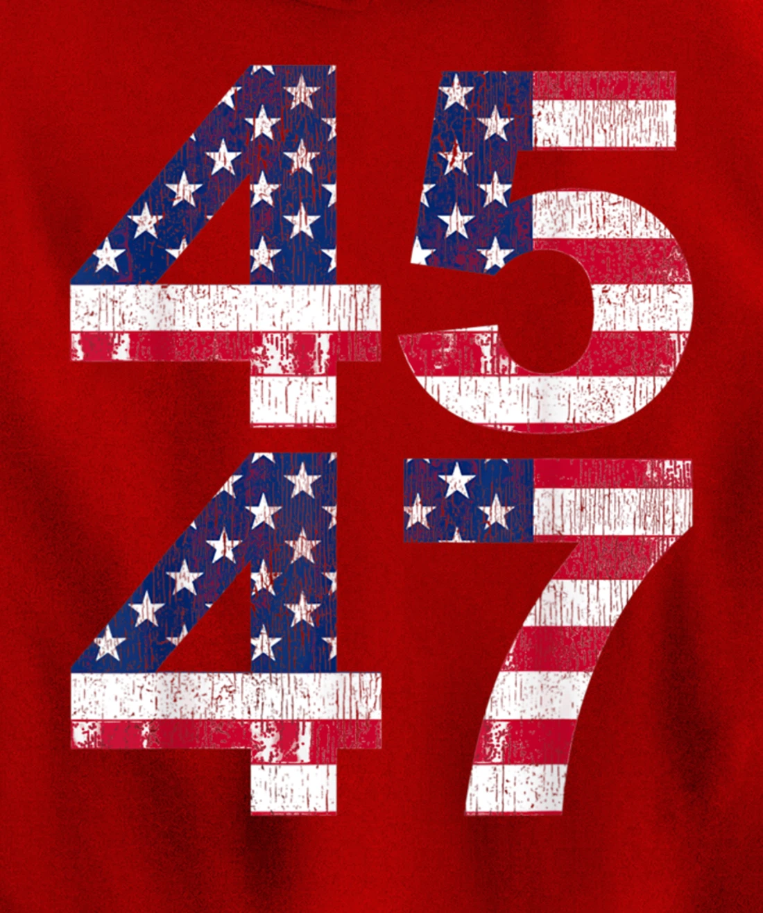 President Trump 45 47 2024 Election Vintage American Flag Pullover Hoodie