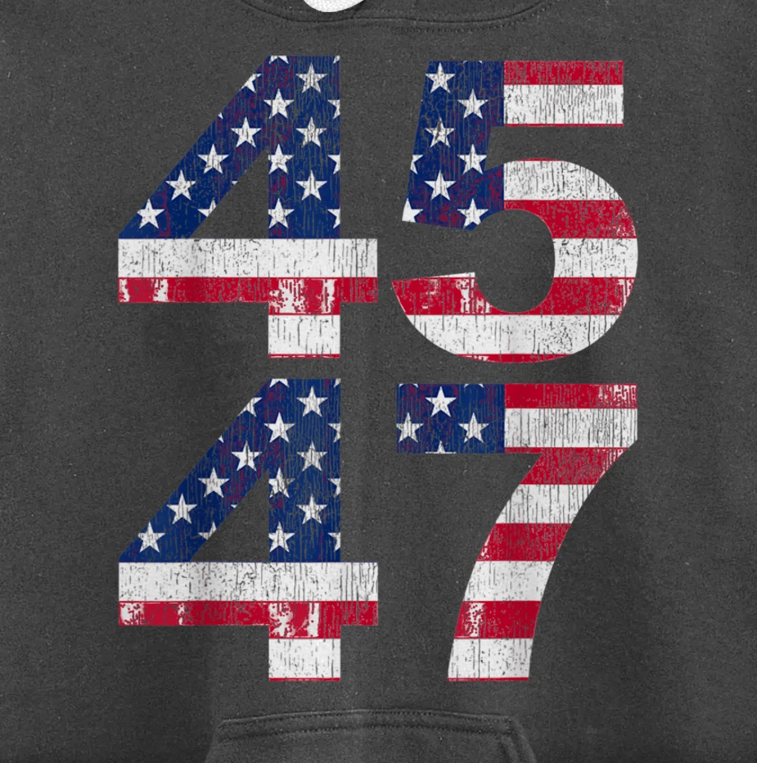 President Trump 45 47 2024 Election Vintage American Flag Pullover Hoodie