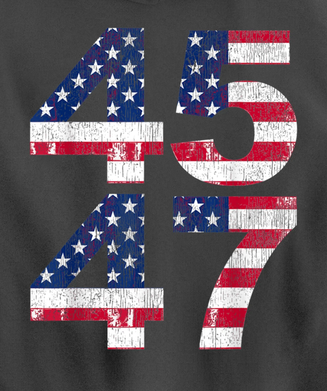 President Trump 45 47 2024 Election Vintage American Flag Pullover Hoodie