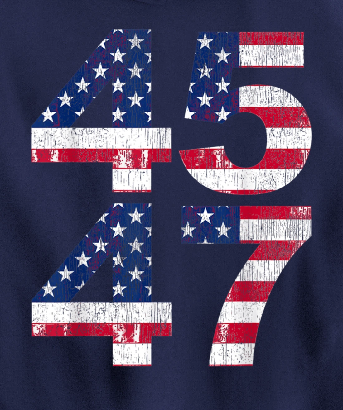 President Trump 45 47 2024 Election Vintage American Flag Pullover Hoodie