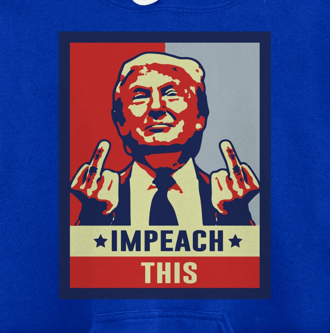 Impeach This Republican Conservative Trump Print on the back Pullover Hoodie