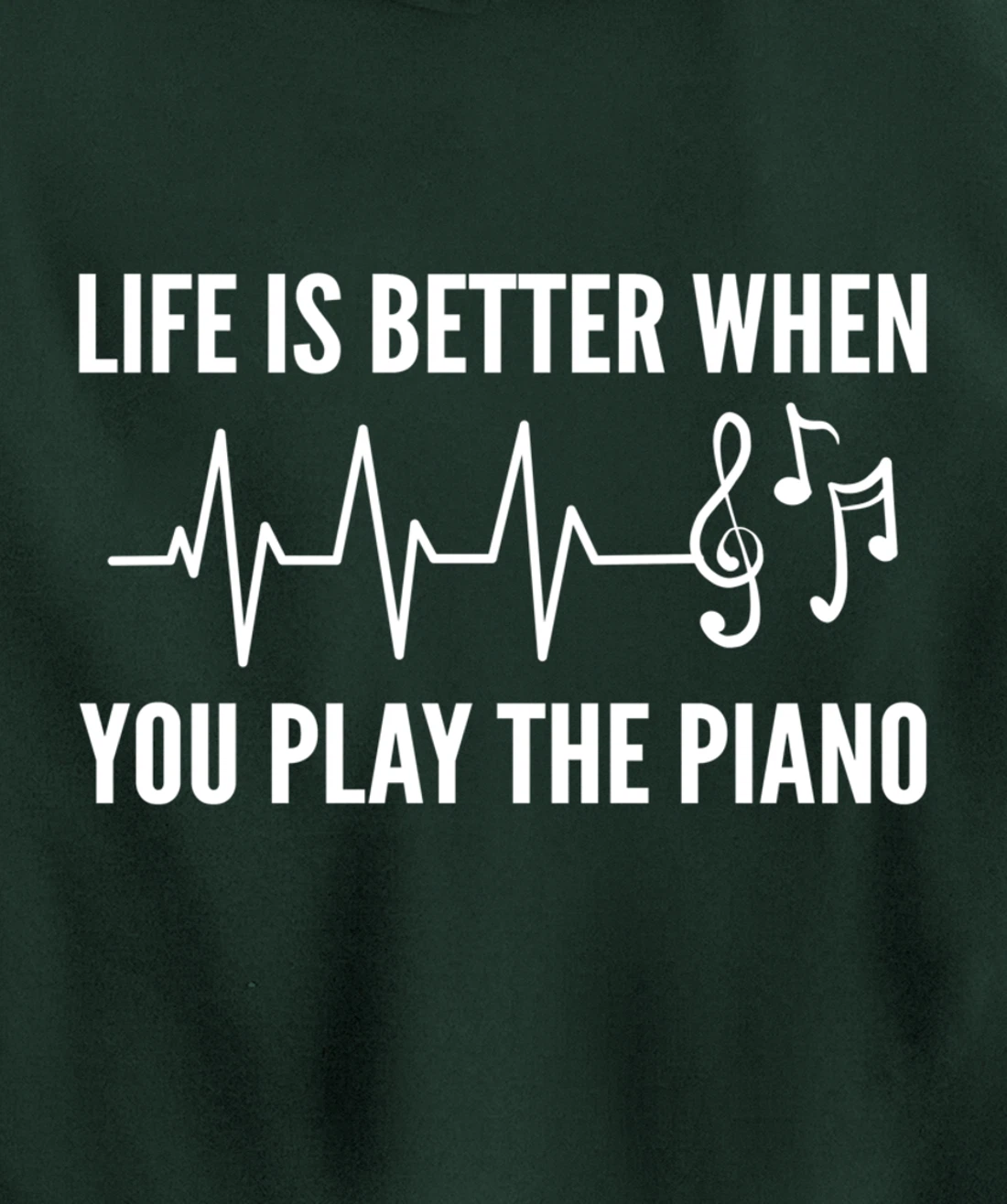 Better Play Piano Music Teacher Pullover Hoodie