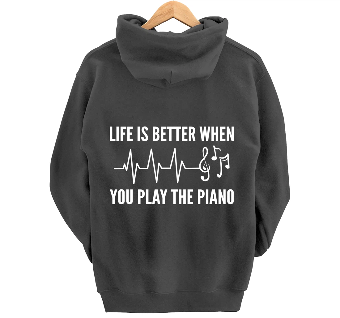 Better Play Piano Music Teacher Pullover Hoodie
