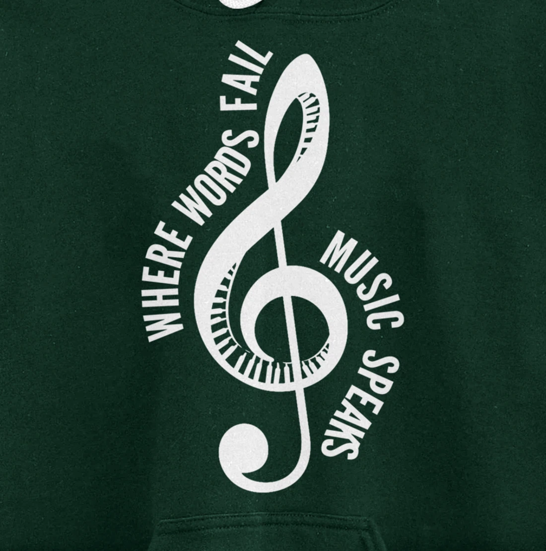 Where Music Speaks Song Writer Pullover Hoodie