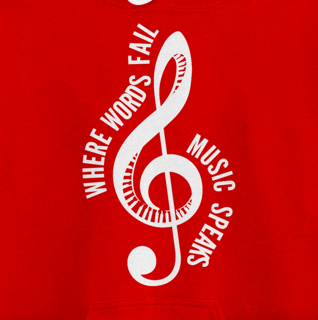 Where Music Speaks Song Writer Pullover Hoodie