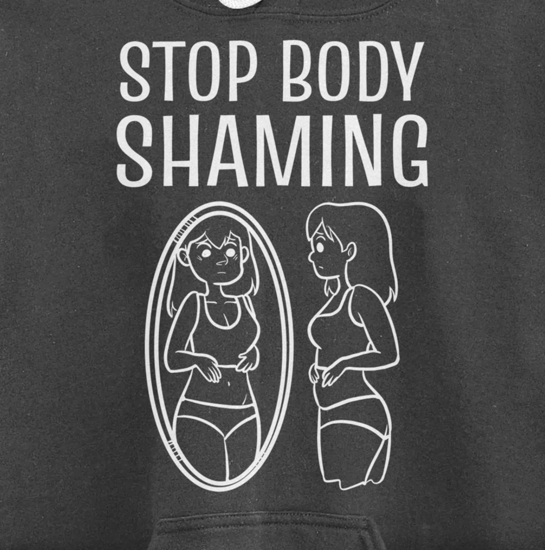 Stop Body Shaming Model Pullover Hoodie