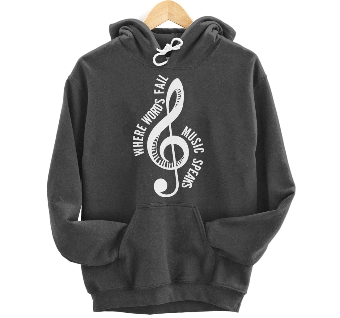 Where Music Speaks Song Writer Pullover Hoodie