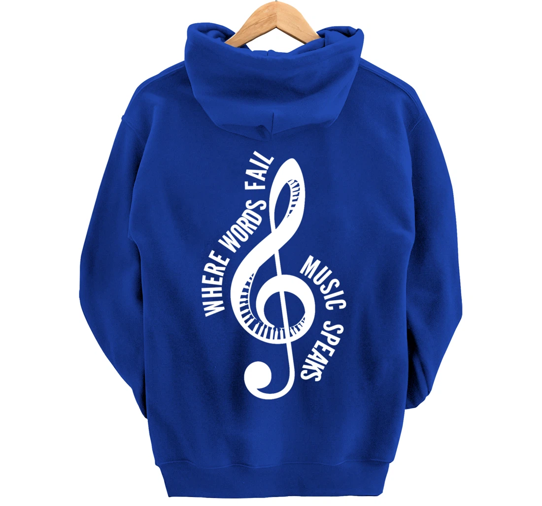 Where Music Speaks Song Writer Pullover Hoodie