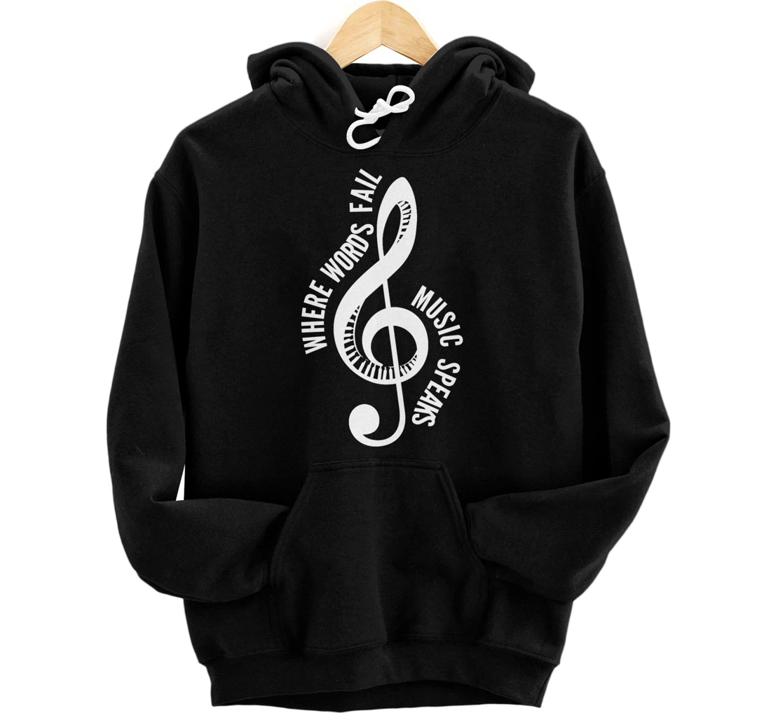 Where Music Speaks Song Writer Pullover Hoodie