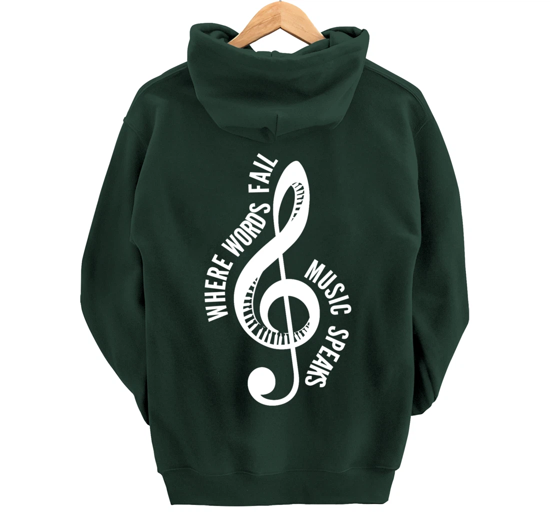 Where Music Speaks Song Writer Pullover Hoodie