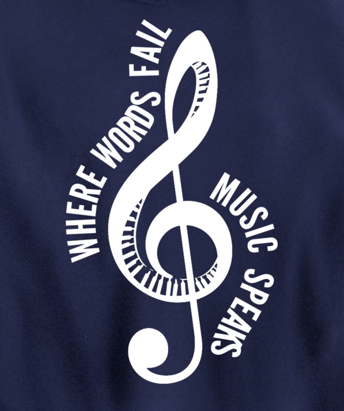 Where Music Speaks Song Writer Pullover Hoodie